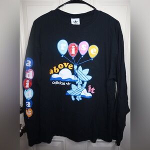 ADIDAS ORIGINALS RISE ABOVE IT TREFOIL TEE SHIRT SIZE MEDIUM